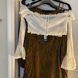 Lace boho crop top